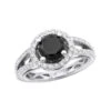 Black Diamond Engagement 14K White Gold Ring 1.62ct -Its Hot Jewelry Shop black diamond engagement rings 14k gold ring 162ct p 45913 wh