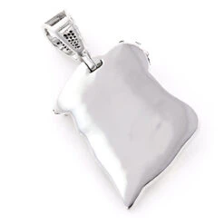 Black Diamond Jesus Head Face Pendant Mini 0.75ct 10K White Gold -Its Hot Jewelry Shop black diamond jesus head face pendant mini 09ct 10k gold backwh