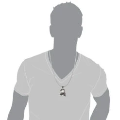 Black Diamond Jesus Head Face Pendant Mini 0.75ct 10K White Gold -Its Hot Jewelry Shop black diamond jesus head face pendant mini 09ct 10k gold bodwh