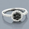 Black Diamond Promise Ring 14K White Gold 0.52ct -Its Hot Jewelry Shop black diamond promise ring 14k 052ct p 6870