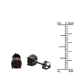 Black Diamond Stud Earrings 0.25ct Sterling Silver 9 Black Diamond Stud Earrings 0.25ct Sterling Silver -Its Hot Jewelry Shop black diamond stud earrings 025ct sterling silver p 45412 ruler