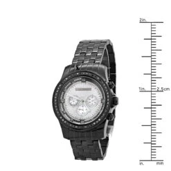 Black Diamond Watch For Men By LUXURMAN 2.25ct -Its Hot Jewelry Shop black diamond watches for men by luxurman 225ct p 44423 ruler