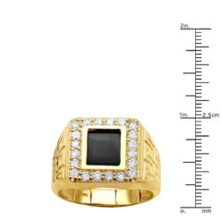 Black Onyx And Diamond 14K Yellow Gold Men's Ring 1.50ct -Its Hot Jewelry Shop black onyx and diamond rings 14k gold mens ring 150ct p 6388 rulerye