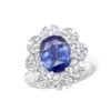Blue Sapphire And Diamond Cocktail Ring For Women 18K White Gold 4.5ct -Its Hot Jewelry Shop blue sapphire and diamond cocktail ring for women in 18k gold 45ct 803171 wh