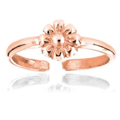Adjustable Solid 14K White Gold Toe Ring Flower -Its Hot Jewelry Shop body jewelry adjustable 14k solid gold toe ring flower p 5972 ro