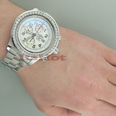 Breitling Super Avenger Diamond Watch 6ct 5 Breitling Super Avenger Diamond Watch 6ct - Image 3