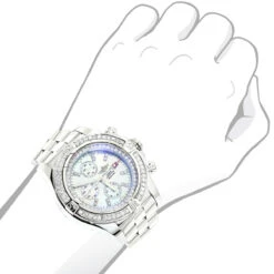 Breitling Super Avenger Men's Diamond Watch 6.50ct -Its Hot Jewelry Shop breitling super avenger mens diamond watch 650ct 3