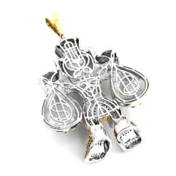 Cartoon Characters Scrooge McDuck Diamond Pendant In Sterling Silver 4.25ct -Its Hot Jewelry Shop cartoon characters scrooge mcduck diamond pendant in sterling silver 425ct 3