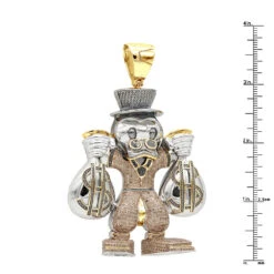 Cartoon Characters Scrooge McDuck Diamond Pendant In Sterling Silver 4.25ct -Its Hot Jewelry Shop cartoon characters scrooge mcduck diamond pendant in sterling silver 425ct rulerye