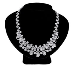 18K White Gold Ladies Diamond Necklace 22.6ct 6 18K White Gold Ladies Diamond Necklace 22.6ct -Its Hot Jewelry Shop celebrity jewelry 18k gold ladies diamond necklace 226ct 2