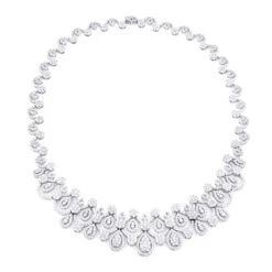 18K White Gold Ladies Diamond Necklace 22.6ct 7 18K White Gold Ladies Diamond Necklace 22.6ct -Its Hot Jewelry Shop celebrity jewelry 18k gold ladies diamond necklace 226ct 3