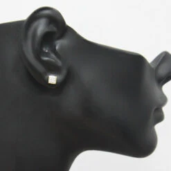 Pave Diamond 10K Yellow Gold Earrings 0.06CT -Its Hot Jewelry Shop cheap diamond earrings 006ct 10k gold 3