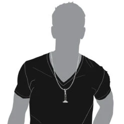 Chess Piece King Black And White Diamond Pendant 1.25ct Silver -Its Hot Jewelry Shop chess piece king black and white diamond pendant 125ct silver p 48161bod