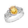14K White Gold Ladies Citrine & Diamond Ring 0.24ctd 2ctc -Its Hot Jewelry Shop citrine rings 14k gold ladies diamond ring 024ctd 2ctc p 29381 white