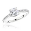 Classic 14K White Gold Cushion Diamond Engagement Ring By Luxurman 1.4ct G/VS 2 Classic 14K White Gold Cushion Diamond Engagement Ring By Luxurman 1.4ct G/VS -Its Hot Jewelry Shop classic 14k gold cushion diamond engagement ring by luxurman 14ct gvs mainwh