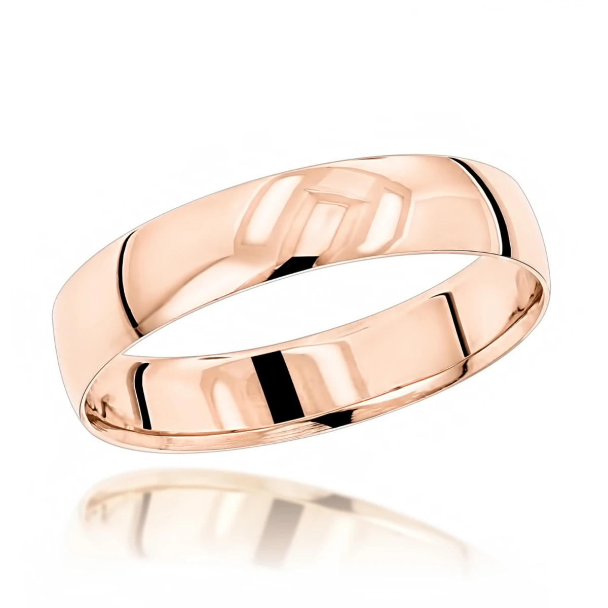 Classic Thin Men's Wedding Band Solid 14K Yellow Gold 4mm 5 Classic Thin Men's Wedding Band Solid 14K Yellow Gold 4mm - Image 3