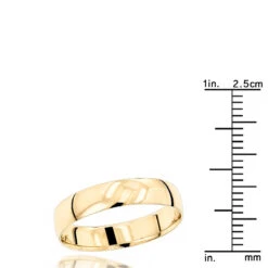 Classic Thin Men's Wedding Band Solid 14K Yellow Gold 4mm 11 Classic Thin Men's Wedding Band Solid 14K Yellow Gold 4mm -Its Hot Jewelry Shop classic thin mens wedding band 14k solid gold 4mm rulerye