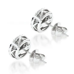 Cluster Diamond Earrings Studs G Color VS Clarity By Luxurman 1.5ct -Its Hot Jewelry Shop cluster diamond earrings studs g color vs clarity by luxurman 15ct backwh