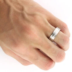 Comfort Fit Platinum Wedding Band For Men - Custom Made -Its Hot Jewelry Shop comfort fit platinum wedding band for men custom made 3