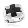 Men's White Black Diamond Ring 0.6ct Sterling Silver Cross Ring 2 Men's White Black Diamond Ring 0.6ct Sterling Silver Cross Ring -Its Hot Jewelry Shop cross rings mens white black diamond ring 1ct sterling silver 1