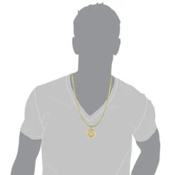 Crown Diamond Pendant 0.95ct Rolex Style Medallion 10K Yellow Gold 8 Crown Diamond Pendant 0.95ct Rolex Style Medallion 10K Yellow Gold -Its Hot Jewelry Shop crown diamond pendant 095ct rolex style medallion 10k gold 3