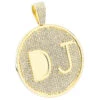 Custom 10K Yellow Gold Diamond Initial Pendant For Men 6.5ct Large Round Medallion 1 Custom 10K Yellow Gold Diamond Initial Pendant For Men 6.5ct Large Round Medallion -Its Hot Jewelry Shop custom 10k yellow gold diamond dj pendant for men with initials 65ct main yellow