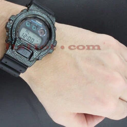 Casio Blue Diamond G-Shock Watch 5.25ct 7 Casio Blue Diamond G-Shock Watch 5.25ct -Its Hot Jewelry Shop custom casio watches blue diamond g shock watch 525ct p 35301bod