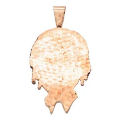 Custom Diamond Face Pendant For Men 14K Yellow Gold Custom Jewelry Design -Its Hot Jewelry Shop custom diamond face pendant for men 14k gold custom jewelry design 001287 back rose