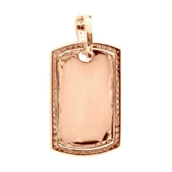 Dog Tags 10K Yellow Gold Diamond Pendant Can Be Engraved 14 Dog Tags 10K Yellow Gold Diamond Pendant Can Be Engraved -Its Hot Jewelry Shop custom dog tags gold diamond pendant can be engraved p 35694 backro