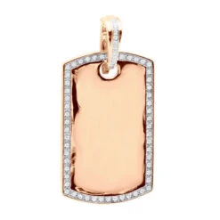 Dog Tags 10K Yellow Gold Diamond Pendant Can Be Engraved 11 Dog Tags 10K Yellow Gold Diamond Pendant Can Be Engraved -Its Hot Jewelry Shop custom dog tags gold diamond pendant can be engraved p 35694 ro