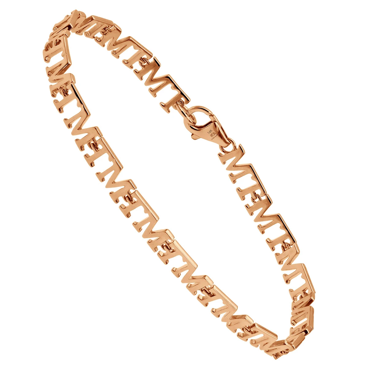 Custom Initials Bracelet For Men And Women 14K Yellow Gold 5 Custom Initials Bracelet For Men And Women 14K Yellow Gold - Image 3