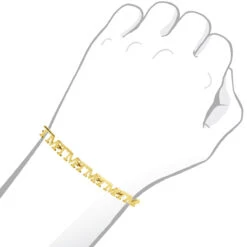 Custom Initials Bracelet For Men And Women 14K Yellow Gold 14 Custom Initials Bracelet For Men And Women 14K Yellow Gold -Its Hot Jewelry Shop custom initials bracelet for men and women solid 14k gold body yellow