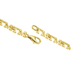 Custom Initials Bracelet For Men And Women 14K Yellow Gold 17 Custom Initials Bracelet For Men And Women 14K Yellow Gold -Its Hot Jewelry Shop custom initials bracelet for men and women solid 14k gold clasp yellow