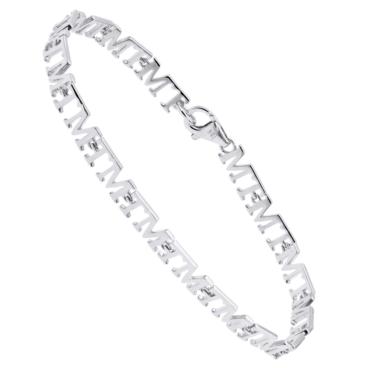 Custom Initials Bracelet For Men And Women 14K Yellow Gold 4 Custom Initials Bracelet For Men And Women 14K Yellow Gold - Image 2