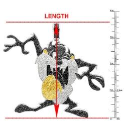 Custom 10K White Gold Taz Tasmanian Devil Diamond Pendant 12.95ct -Its Hot Jewelry Shop custom jewelry 10k taz tasmanian devil diamond pendant p 35719 rulerwh