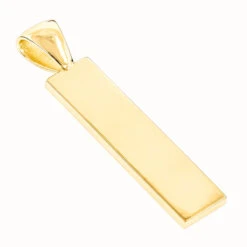 14K Yellow Gold Roman Numerals Bar Pendant 11 14K Yellow Gold Roman Numerals Bar Pendant -Its Hot Jewelry Shop custom jewelry 14k gold roman numerals bar pendant backye