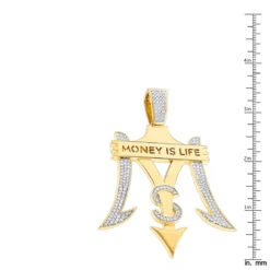 Money Is Life Diamond Pendant For Men 10K Yellow Gold 4ct 13 Money Is Life Diamond Pendant For Men 10K Yellow Gold 4ct -Its Hot Jewelry Shop custom jewelry money is life diamond pendant for men 10k gold 4ct rulerye