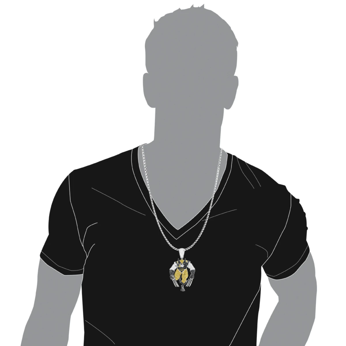 Wolverine Diamond Pendant 7.45ct 10K White Gold 5 Wolverine Diamond Pendant 7.45ct 10K White Gold - Image 3