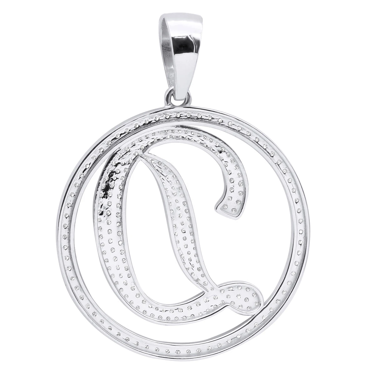 Diamond Initial Pendant For Men 10K Yellow Gold Alphabet Letter Custom Made 6 Diamond Initial Pendant For Men 10K Yellow Gold Alphabet Letter Custom Made - Image 4