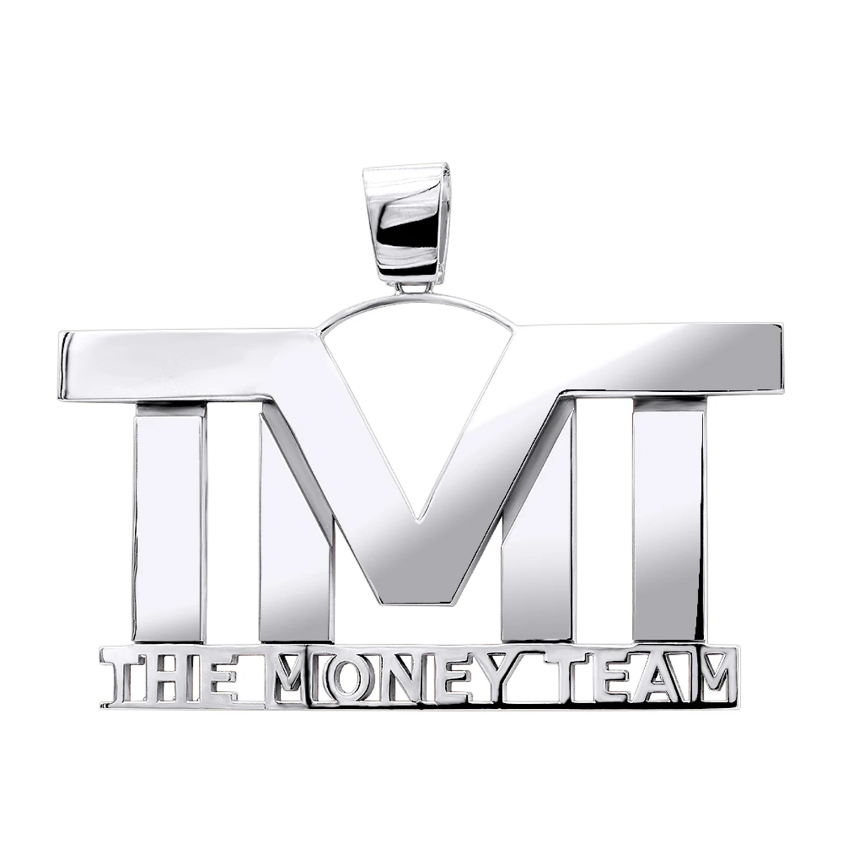 Large 10K Yellow Gold Name Plate Pendant For Men 4 Large 10K Yellow Gold Name Plate Pendant For Men - Image 2