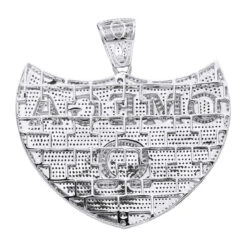 Men's White & Blue Diamonds Pendant 10K White Gold Omega 5.4ct 13 Men's White & Blue Diamonds Pendant 10K White Gold Omega 5.4ct -Its Hot Jewelry Shop custom made jewelry mens white blue diamonds pendant 10k gold omega 54ct 100475 backwh