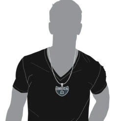 Men's White & Blue Diamonds Pendant 10K White Gold Omega 5.4ct 16 Men's White & Blue Diamonds Pendant 10K White Gold Omega 5.4ct -Its Hot Jewelry Shop custom made jewelry mens white blue diamonds pendant 10k gold omega 54ct 100475 bodwh