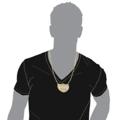 Sterling Silver White Yellow Diamond Pendant For Men -Its Hot Jewelry Shop custom made jewelry sterling silver white yellow diamond pendant for men bod