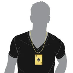 Ace Of Spades Diamond Pendant 10K Yellow Gold Card 11.45ct -Its Hot Jewelry Shop custom mens pendands ace of spades diamond pendant 10k solid gold 1145ct bod