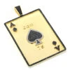Ace Of Spades Diamond Pendant 10K Yellow Gold Card 11.45ct -Its Hot Jewelry Shop custom mens pendands ace of spades diamond pendant 10k solid gold 1145ct main