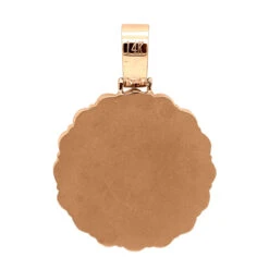 Customizable Medallion Diamond Picture Pendant 1.52 Carats 14K White Gold -Its Hot Jewelry Shop customizable photo medallion diamond pendant 152 carats solid 14k gold 804056 back rose