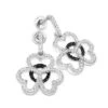 Dangle Diamond Heart Earrings 0.49ct 14K White Gold 2 Dangle Diamond Heart Earrings 0.49ct 14K White Gold -Its Hot Jewelry Shop dangle diamond heart earrings 049ct 14k gold 1