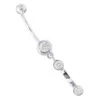 14K White Gold Diamond Belly Button Dangling Ring 0.72 -Its Hot Jewelry Shop dangling belly rings 14k diamond belly button ring 072 p 6272 wh