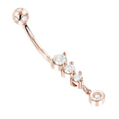 14K White Gold Dangling Diamond Belly Button Ring 0.6ct -Its Hot Jewelry Shop dangling diamond belly button ring 041ct 14k gold body jewelry p 49532 ro