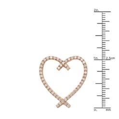 Designer 14 Karat 14K Rose Gold Diamond Heart Pendant 0.63ct 13 Designer 14 Karat 14K Rose Gold Diamond Heart Pendant 0.63ct -Its Hot Jewelry Shop designer 14 karat gold diamond heart pendant 063ct p 6243 rulerro